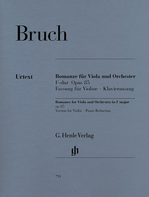 Romance pour alto et orchestre en fa majeur, op. 85 | Max Bruch