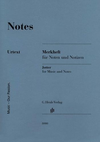 Notes - Carnet de croquis avec portées, grand format