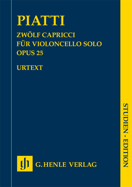 Douze Capricci, op. 25, pour violoncelle seul | Carlo Alfredo Piatti