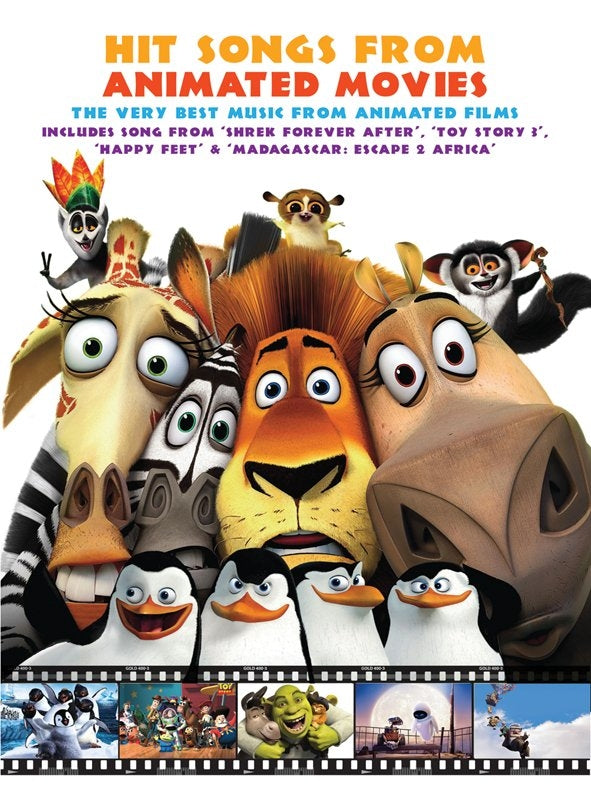 Hits Songs From Animated Movies, Livre pour piano et Chant et Guitare