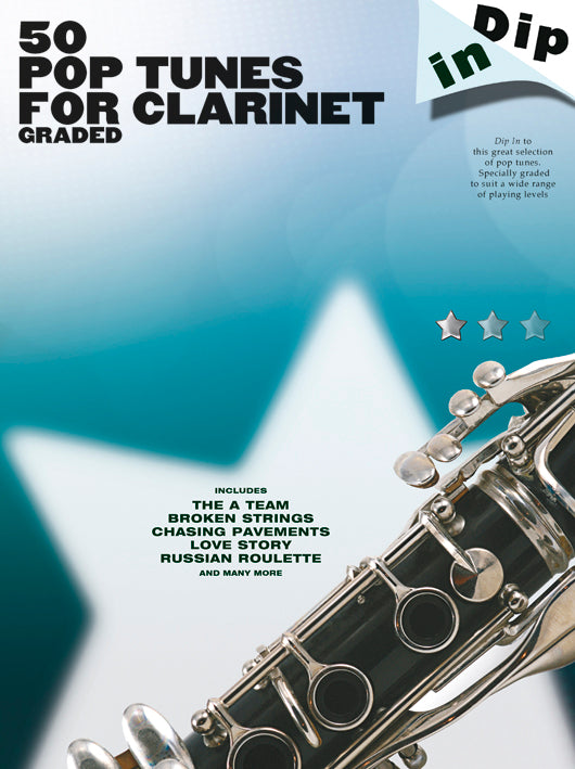 Dip In 50 Pop Tunes for Clarinet, Livre pour clarinette