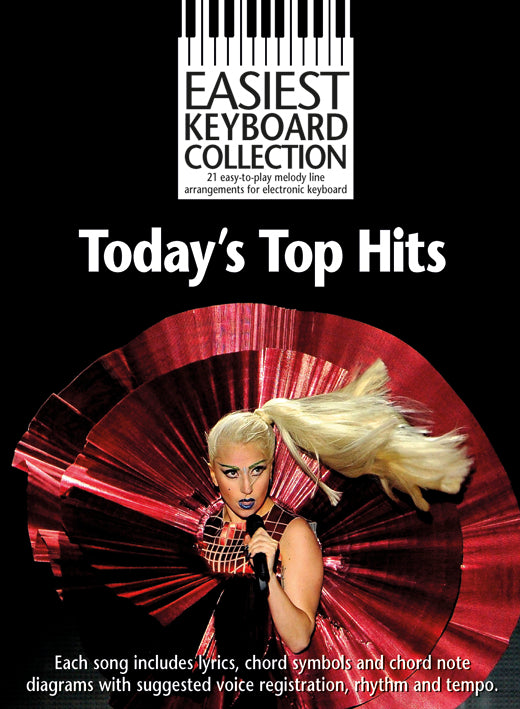 Easiest Keyboard Collection: Today's Top Hits, Livre pour clavier