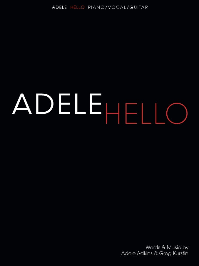 Hello, Feuillet pour piano et Chant et Guitare