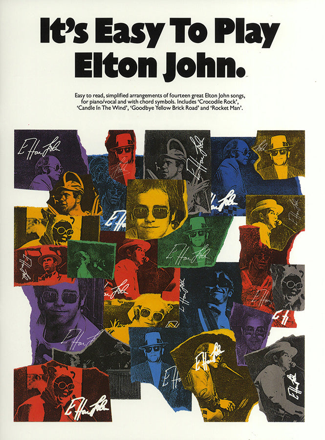 It's Easy To Play Elton John, Livre pour piano