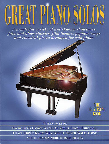 Great Piano Solos - The Platinum Book, Livre pour piano