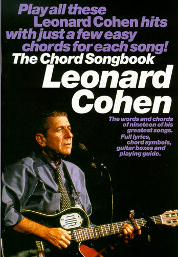 Leonard Cohen: Chord Songbook de Leonard Cohen, Livre pour lyrics et Chords