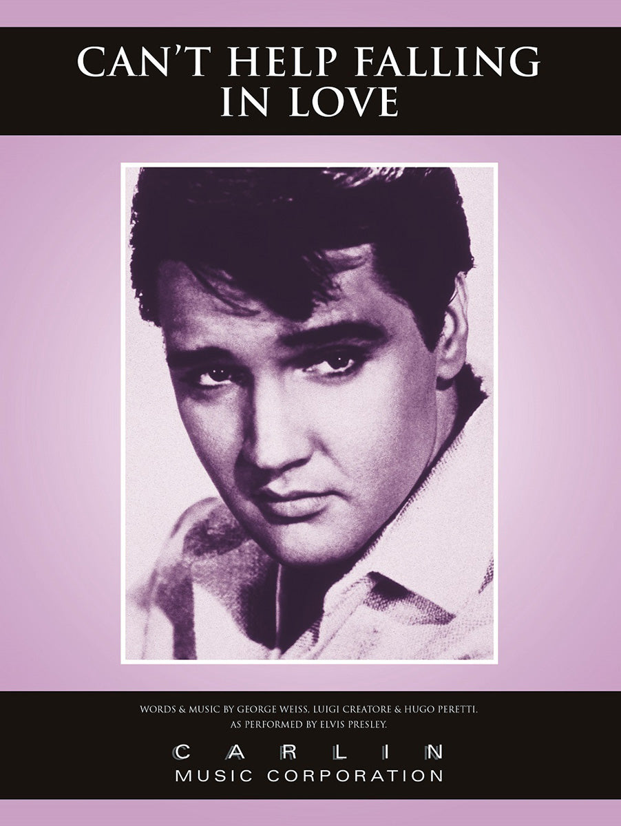 Can't Help Falling In Love, Feuillet pour piano et Chant et Guitare