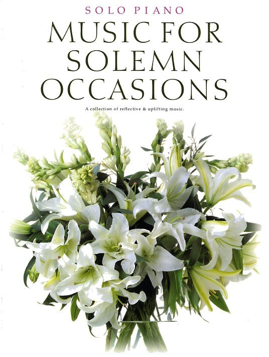 Music For Solemn Occasions, Livre pour piano