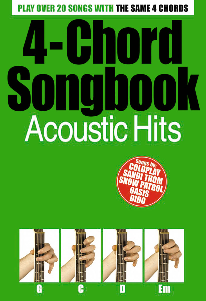 4-Chord Songbook Acoustic Hits, Livre pour voix