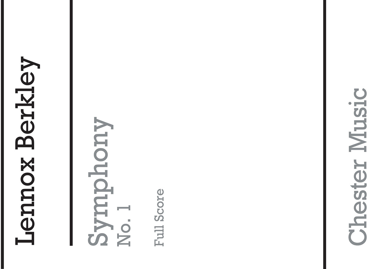 Symphony No.1 Op.16 (Miniature Score) de Lennox Berkeley, Partition pour orchestre