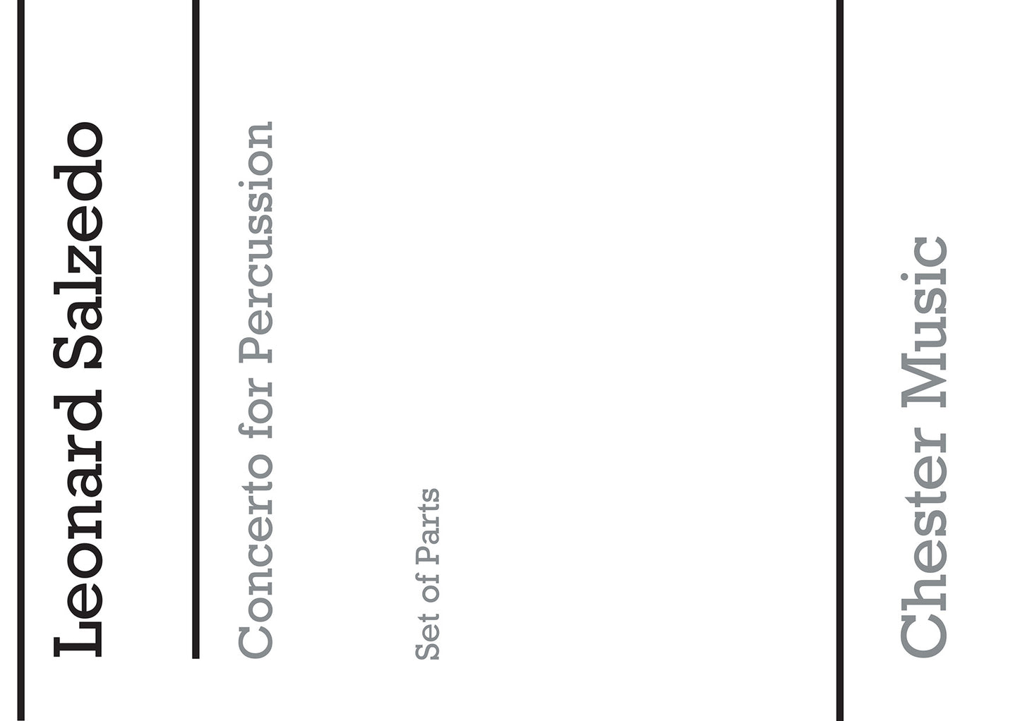 Concerto For Percussion Op. 74 (1969) Pts de Leonard Salzedo, Livre pour percussion