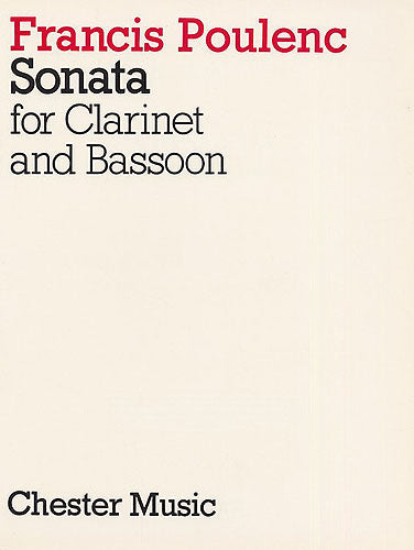 Sonata For Clarinet And Bassoon de Francis Poulenc, Livre pour clarinette et Basson