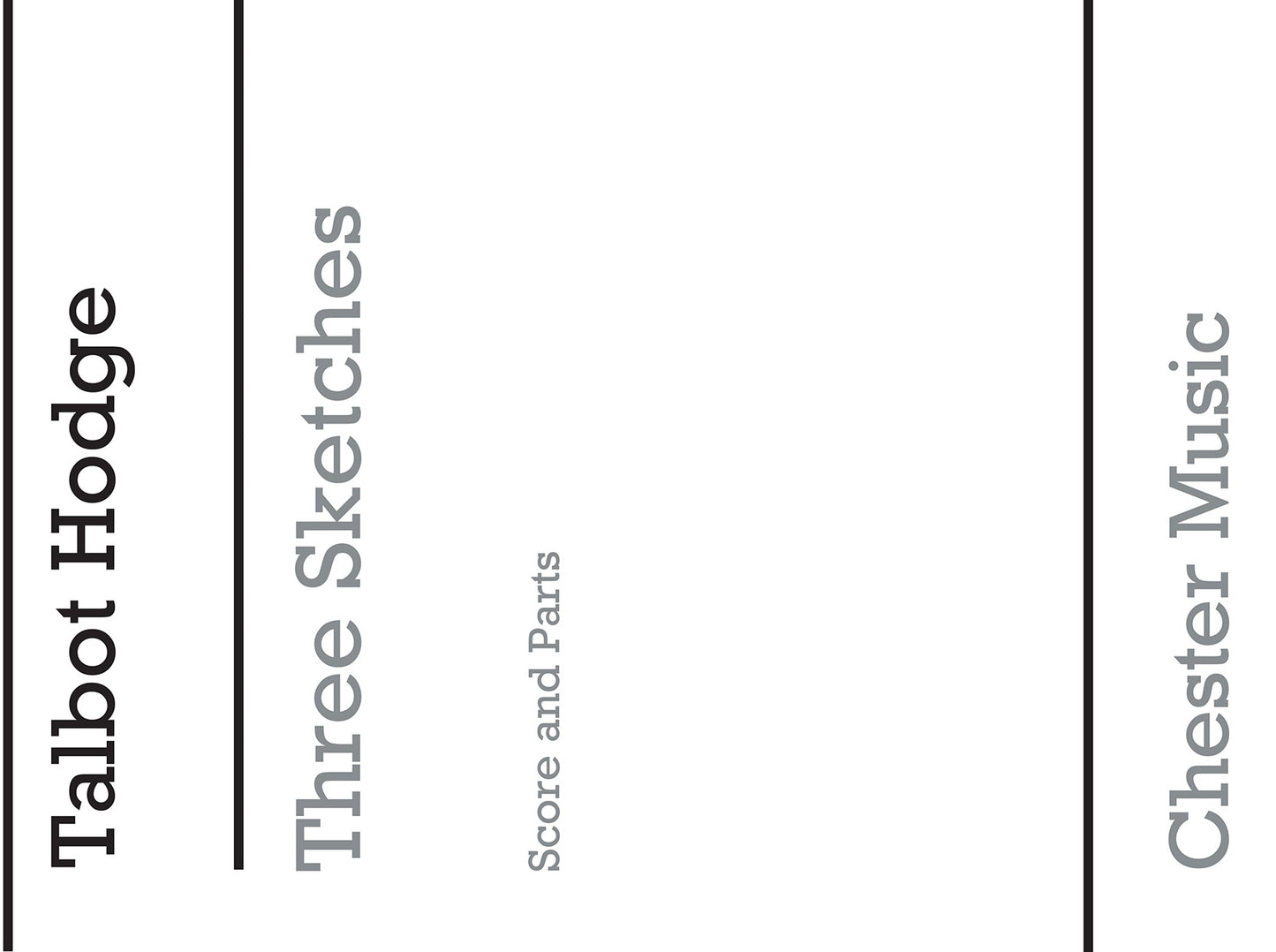 Three Sketches de Muriel Talbot Hodge, Livre pour flûte et Violon et Piano