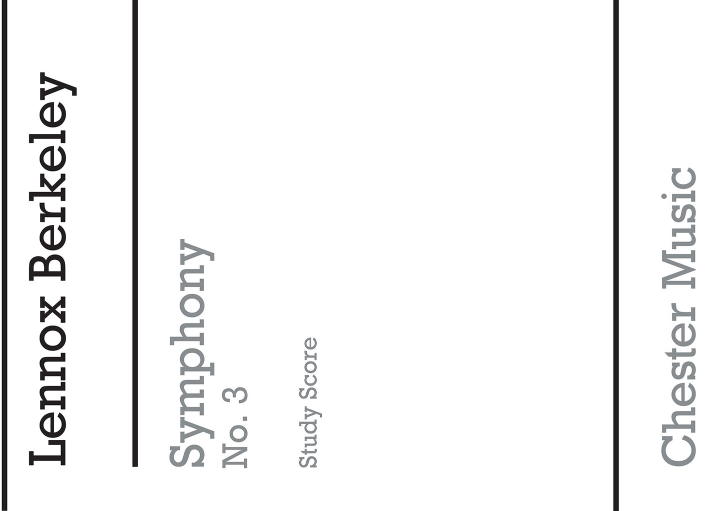 Symphony No.3 Op.74 (Miniature Score) de Lennox Berkeley, Partition pour orchestre
