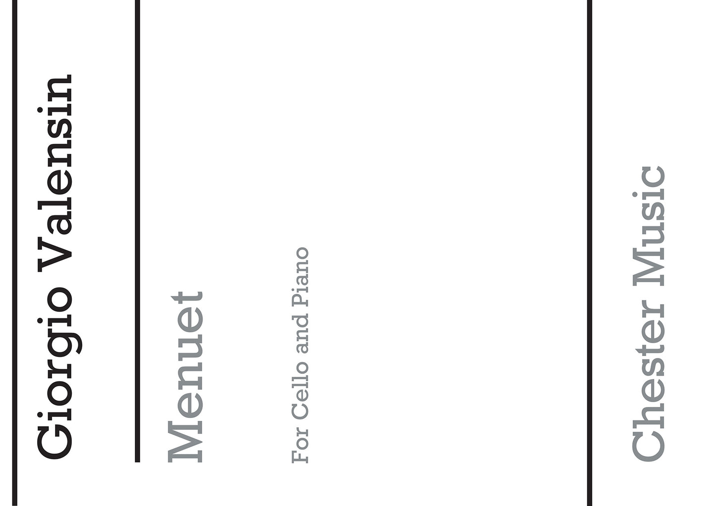 Minuet for Cello and Piano de G. Valensin, Livre pour violoncelle et Piano