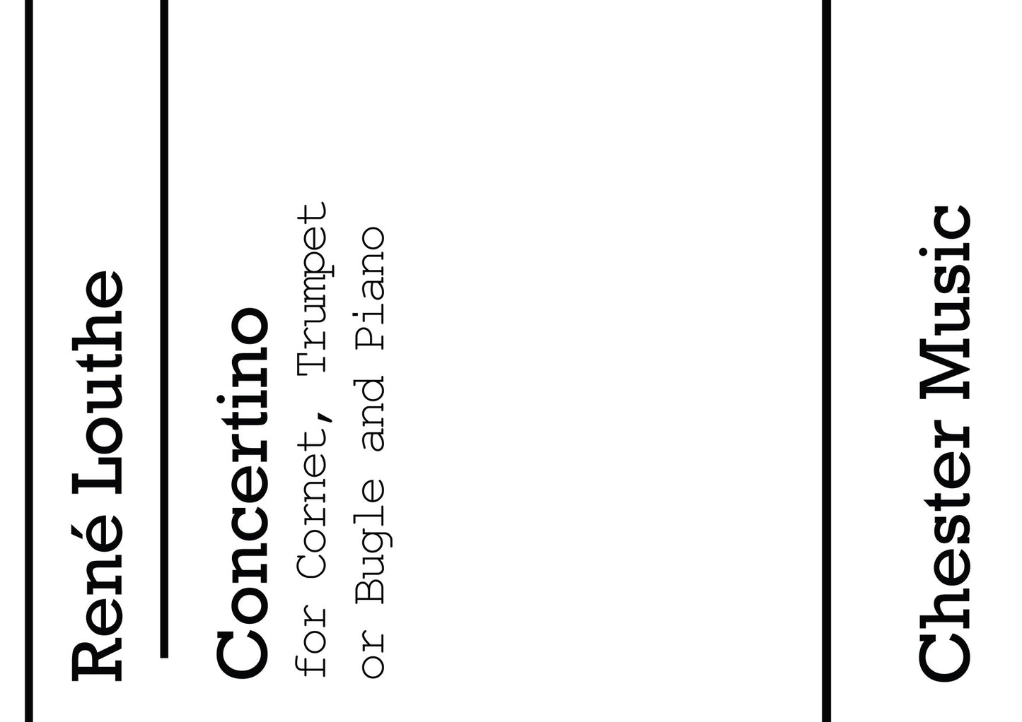 Concertino de René Louthe, Livre pour trompette