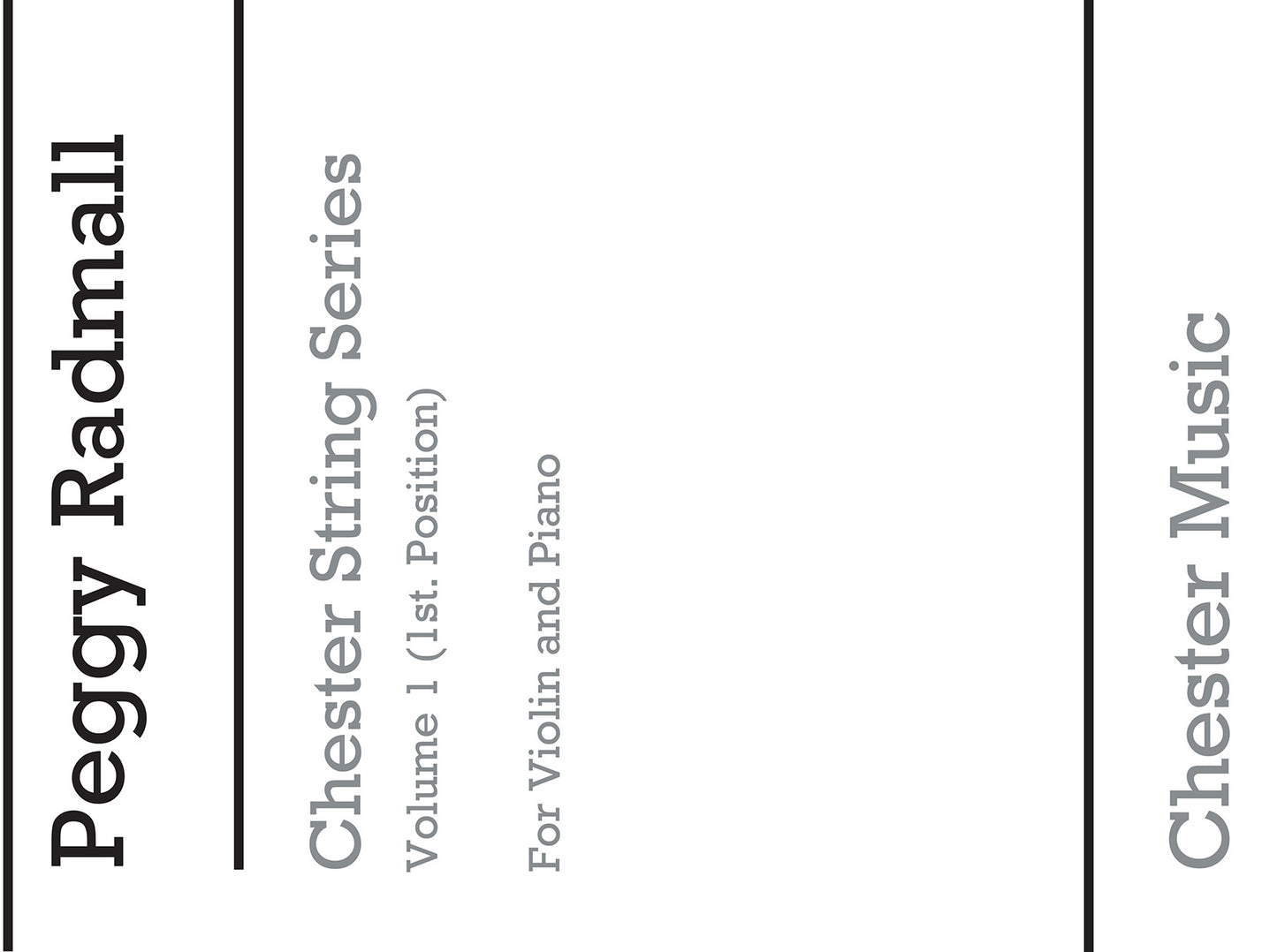 Chester String Series Violin Book 1, Livre pour violon et Piano
