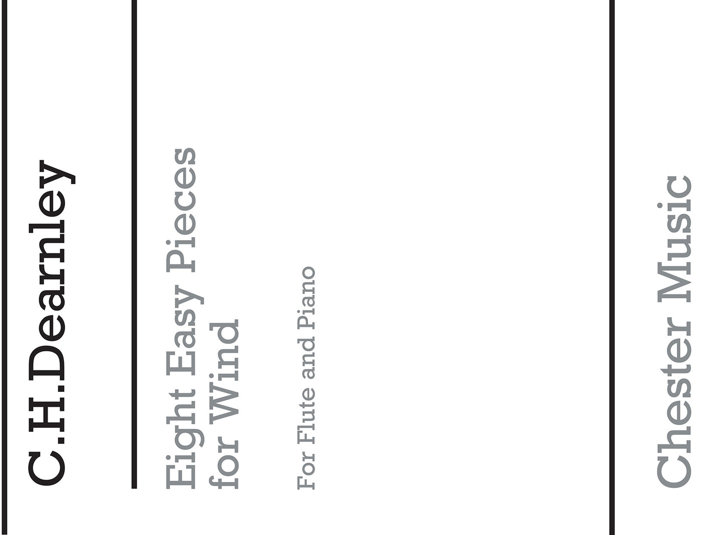 8 Easy Pieces For Flute And Piano, Livre pour flûte et Piano