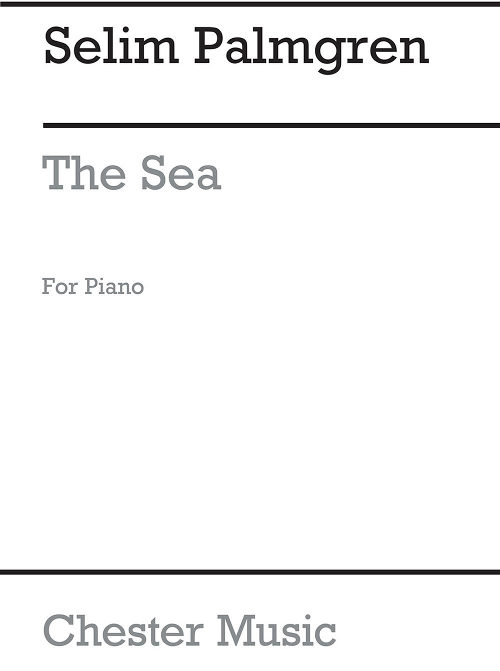 The Sea Prelude for Piano de Selim Palmgren, Livre pour piano