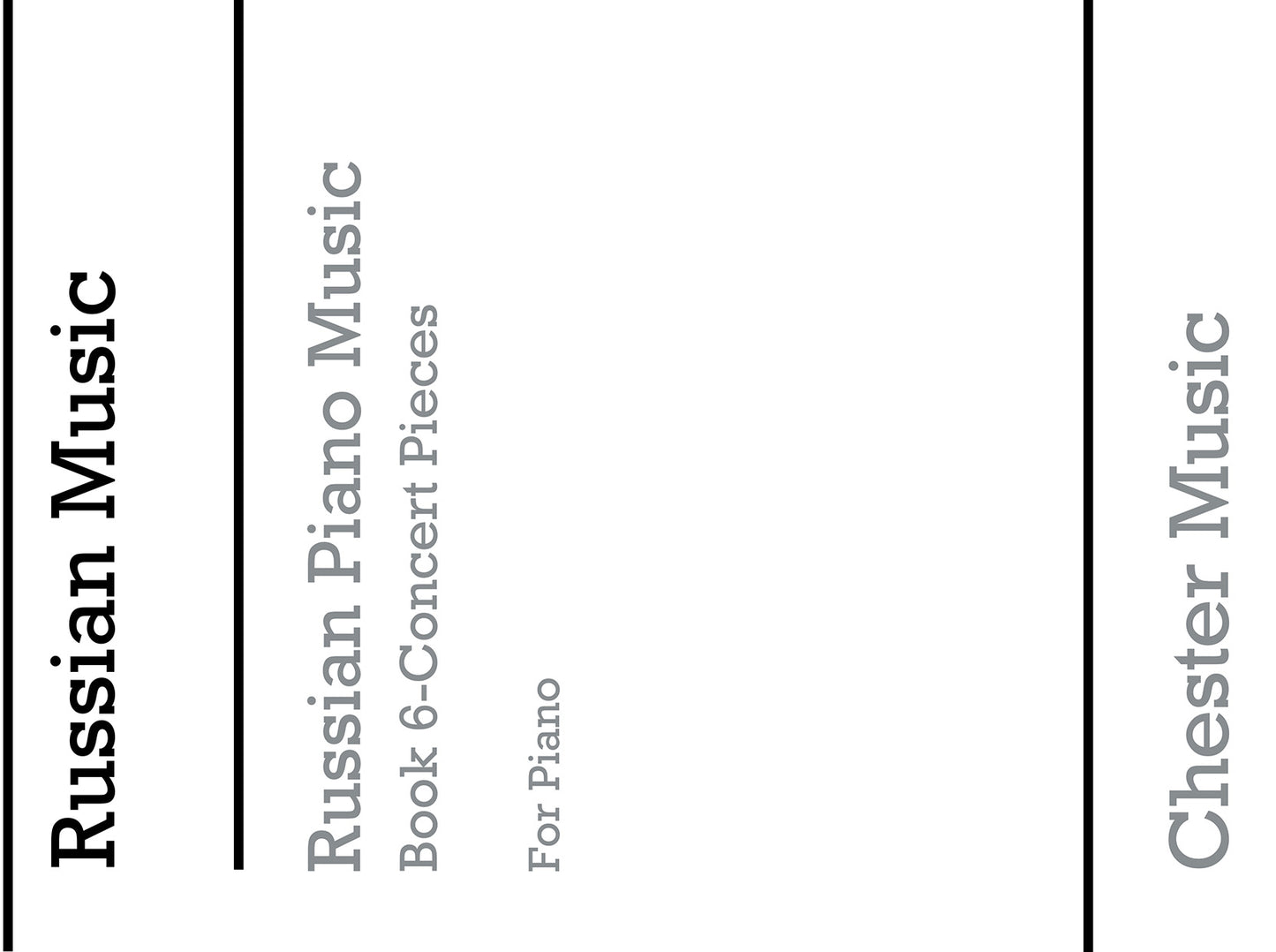 Weston: Russian Piano Music Vol.6, Livre pour piano