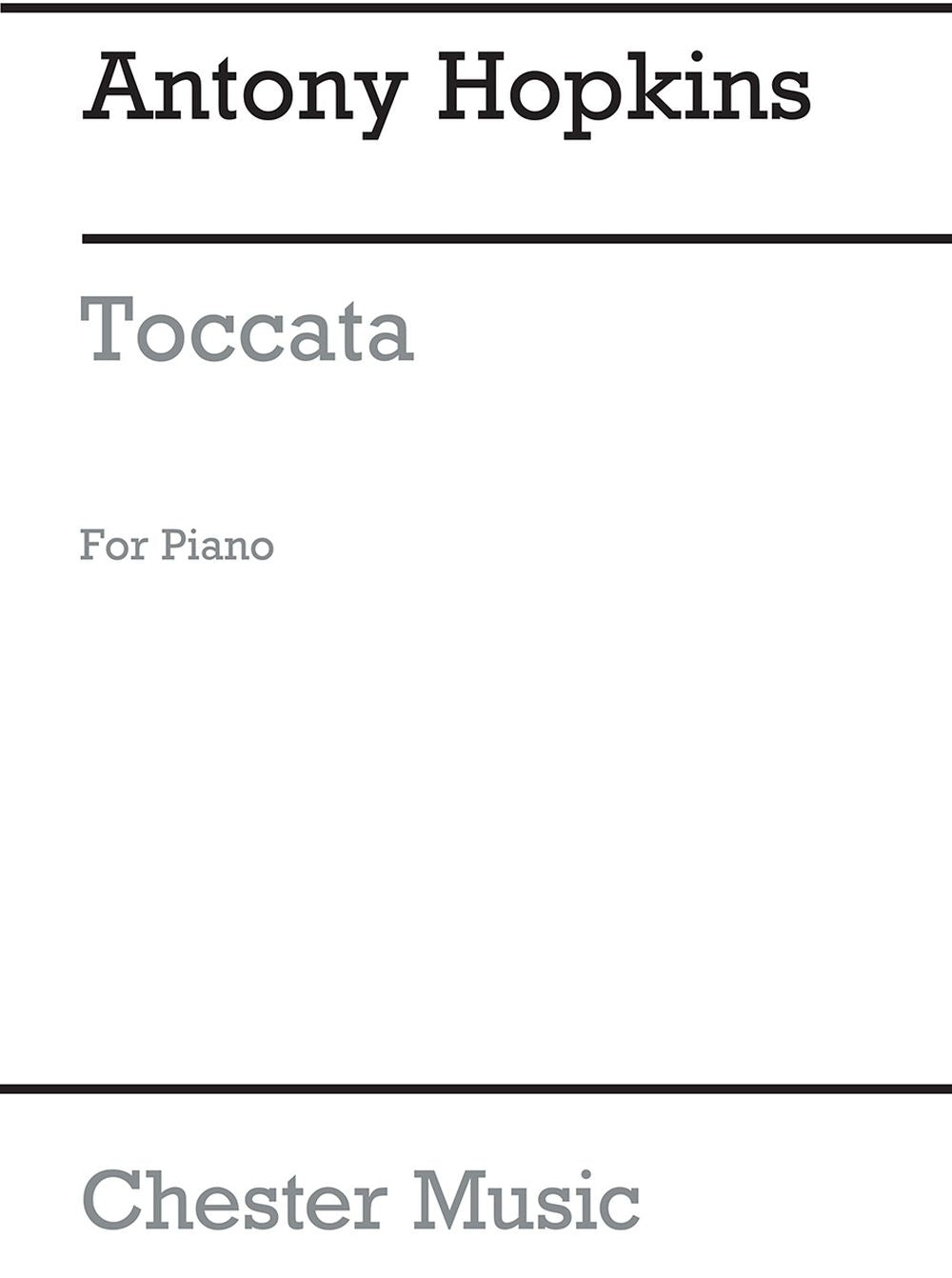 Toccata (Piano) de Antony Hopkins, Livre pour piano