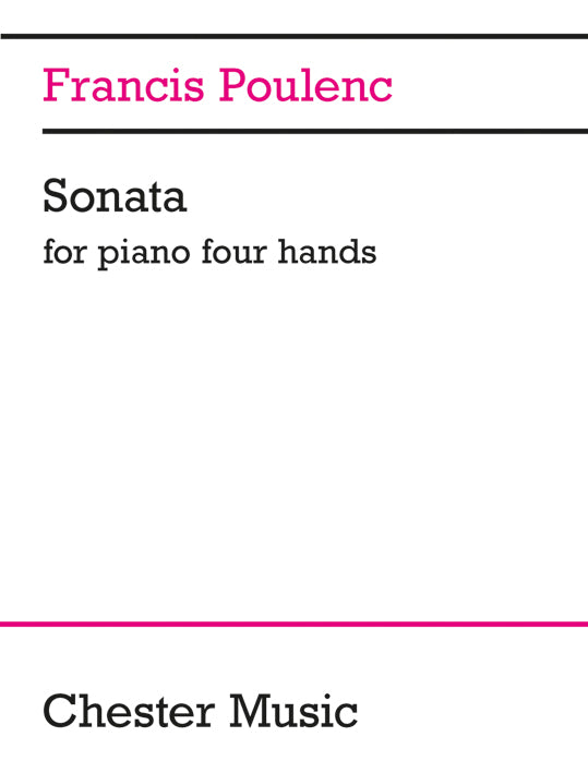 Sonata For Piano 4 Hands de Francis Poulenc, Livre pour piano et à 4 mains