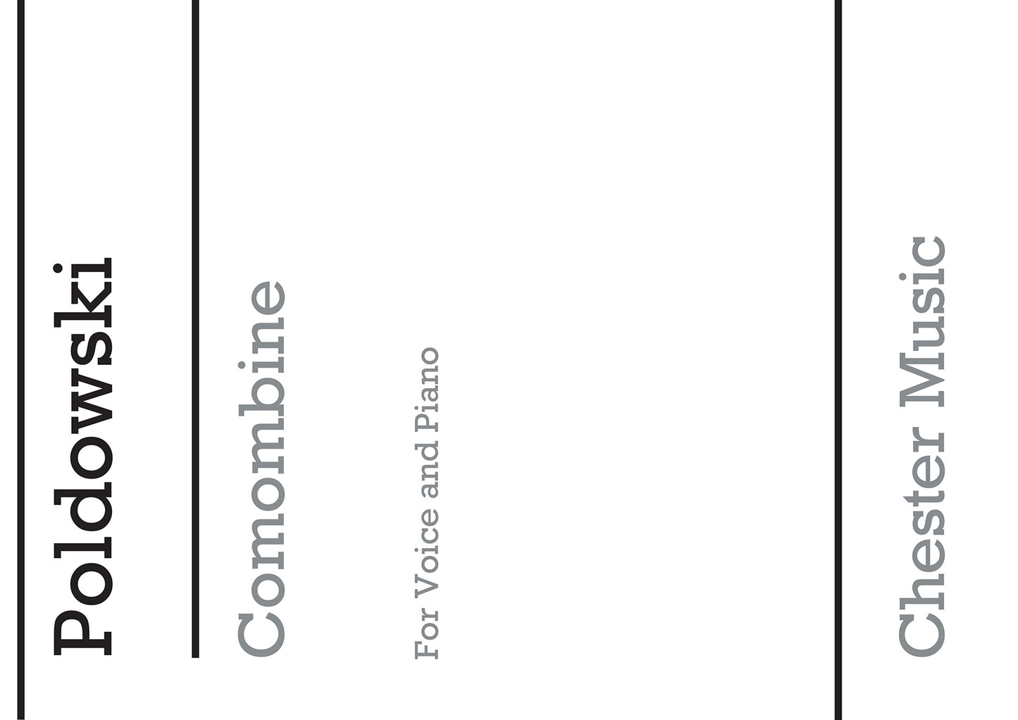 Colombine for Voice with Piano acc. de Poldowski, Livre pour voix et Piano