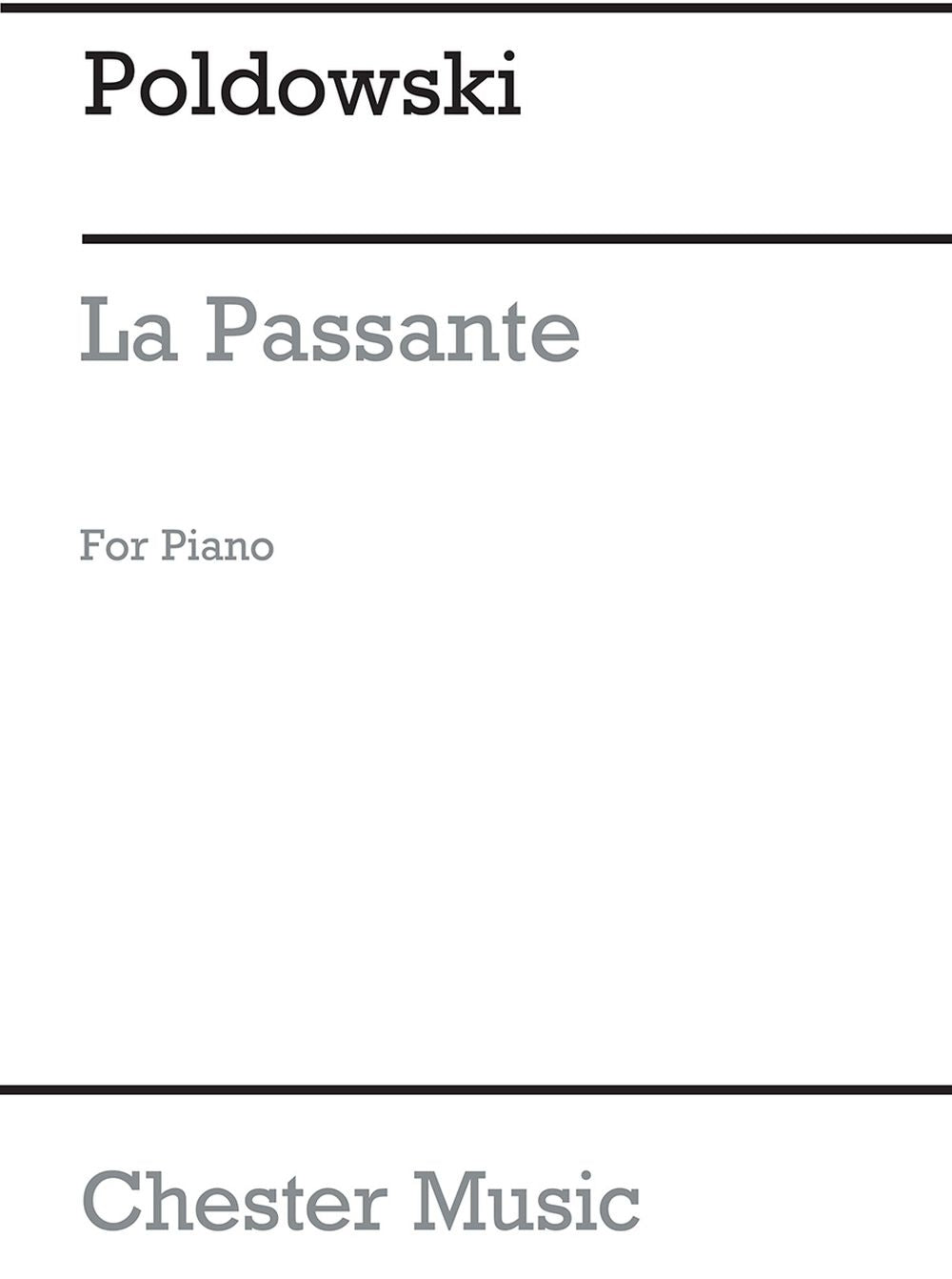 La Passante for Voice with Piano acc. de Poldowski, Livre pour voix et Piano
