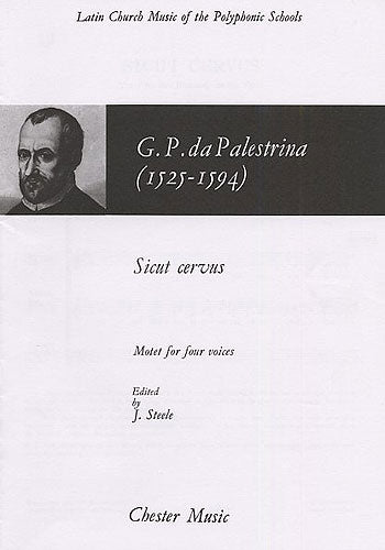 Sicut Cervus (Steele) de Giovanni Palestrina, Partition chorale pour sATB