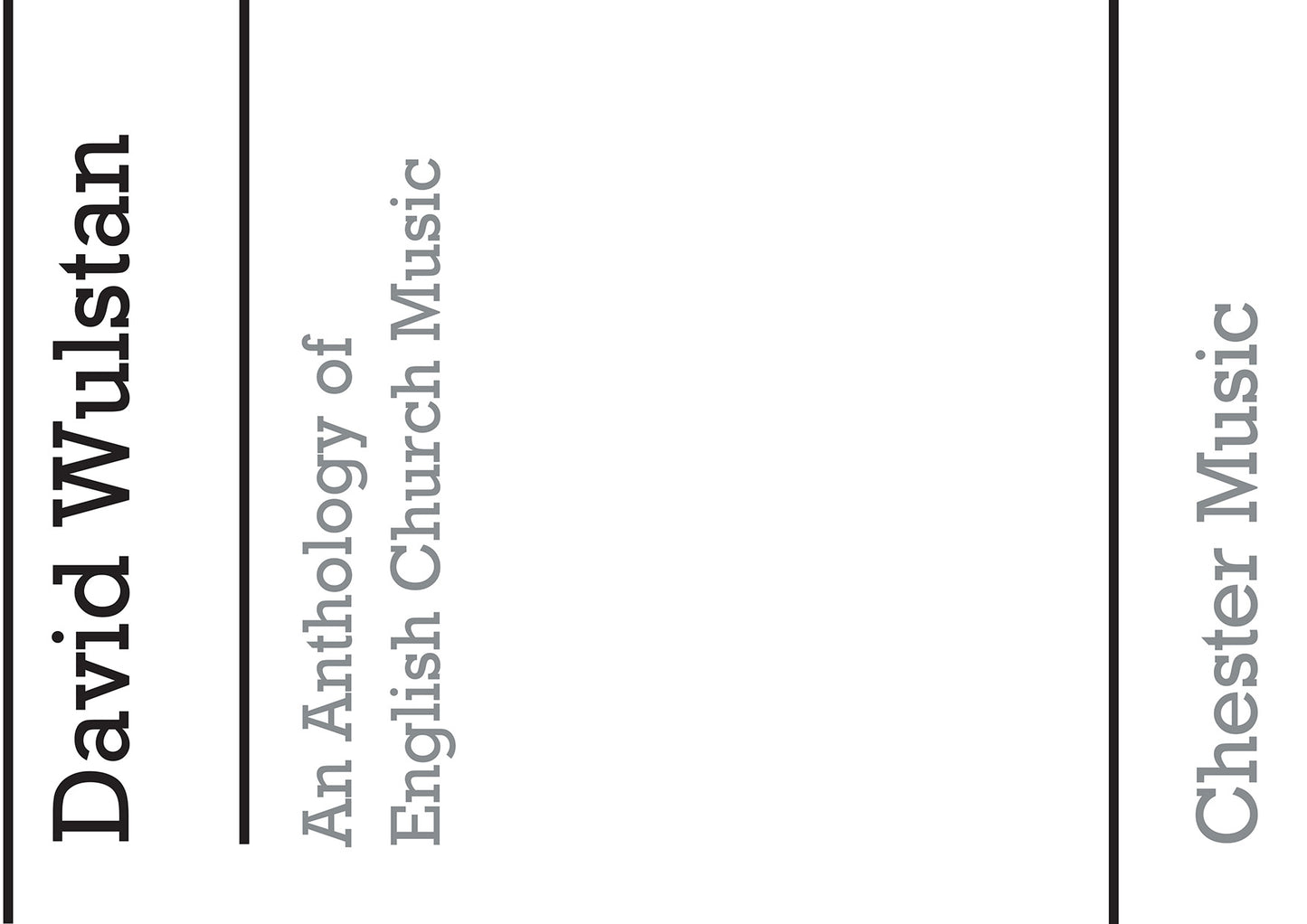 An Anthology Of English Church Music de David Wulstan, Livre pour voix