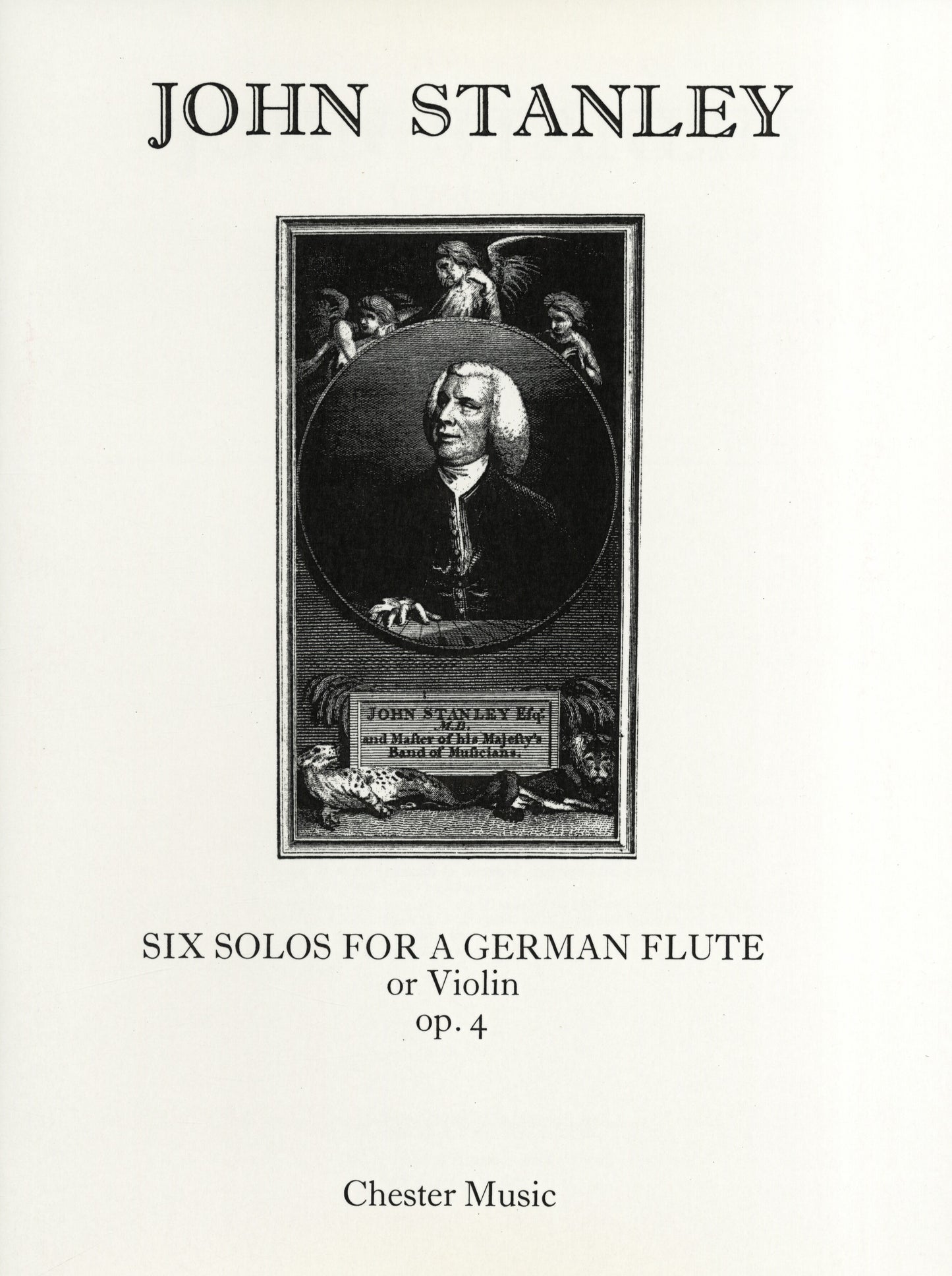 Six Solos Op.4 de John Stanley, Livre pour piano et Flûte et Violon et Clavier