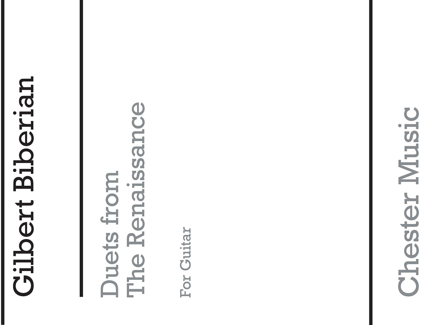 Guitar Duets From The Renaissance, Livre pour guitare