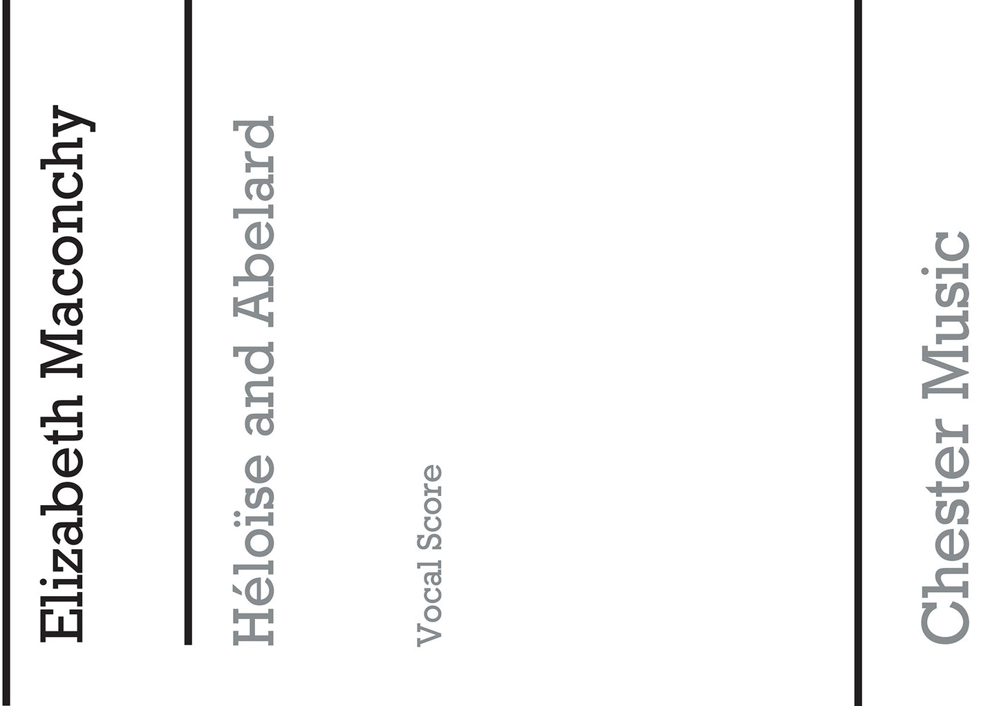 Heloise And Abelard de Elizabeth Maconchy, Partie séparée pour soprano et Ténor et Voix de basse et SATB et Orchestre