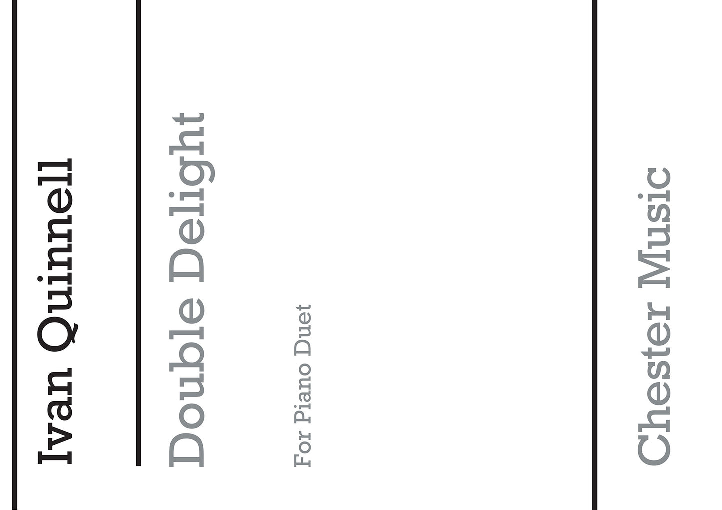 Double Delight de Ivan Quinnell, Livre pour duo de pianos