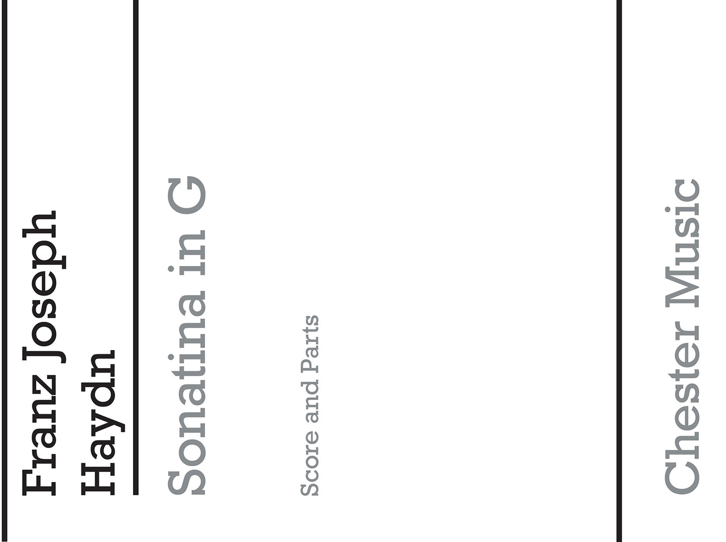 Sonatina in G de Franz Joseph Haydn, Partition + parties pour ensemble à vent