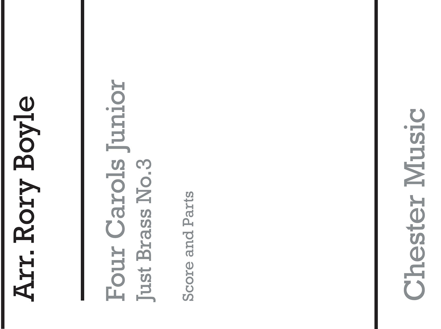 Four Carols, Partition + parties pour quintette de cuivres