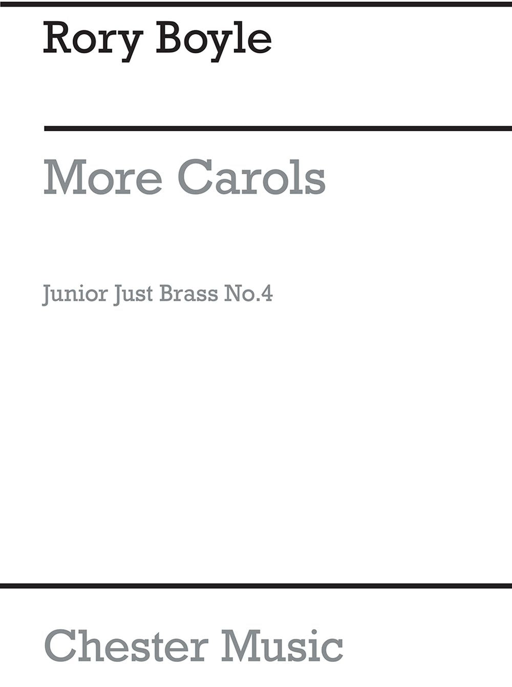 Four More Carols de Rory Boyle, Partition + parties pour brass Quartet and Percussion