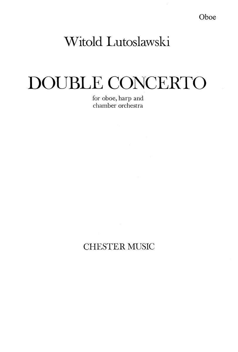 Double Concerto (Oboe Part) de Witold Lutoslawski, Livre pour hautbois