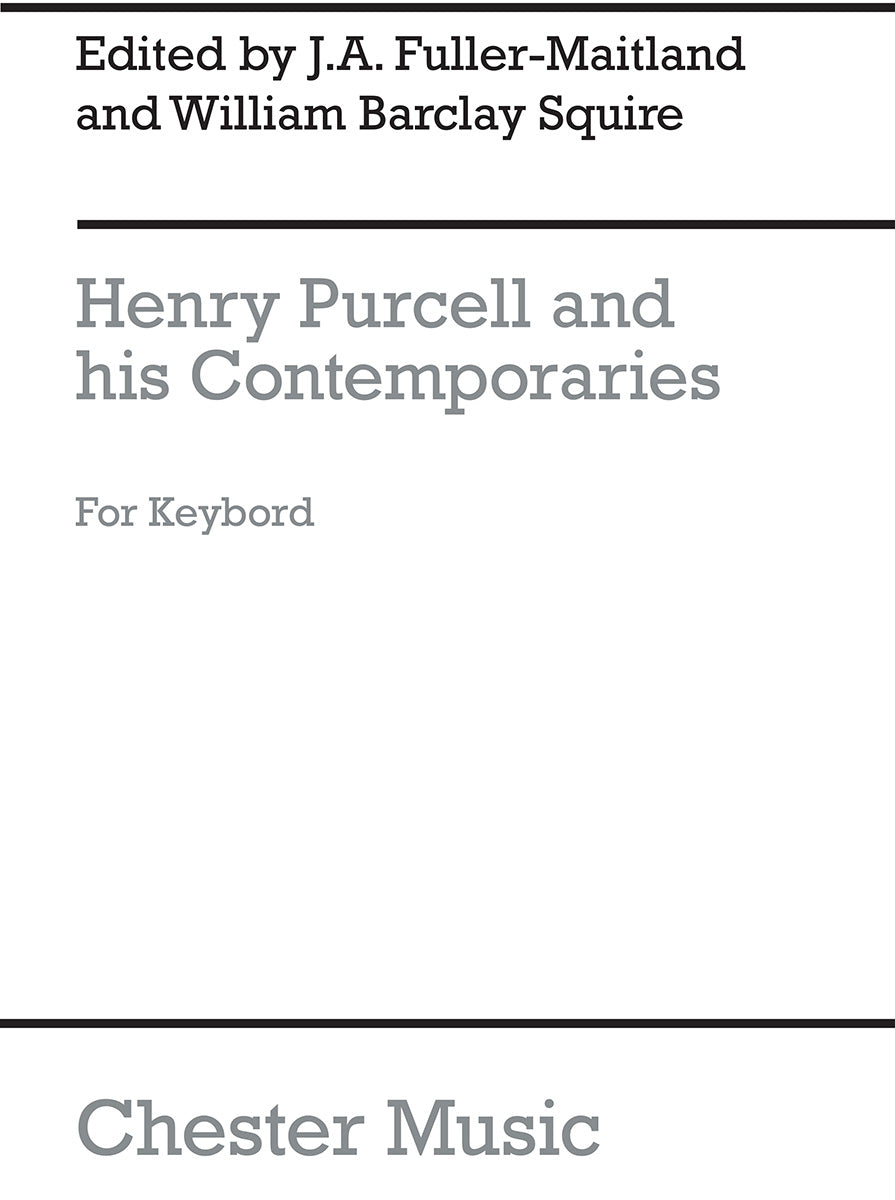 Henry Purcell And His Contemporaries de Henry Purcell, Livre pour clavecin