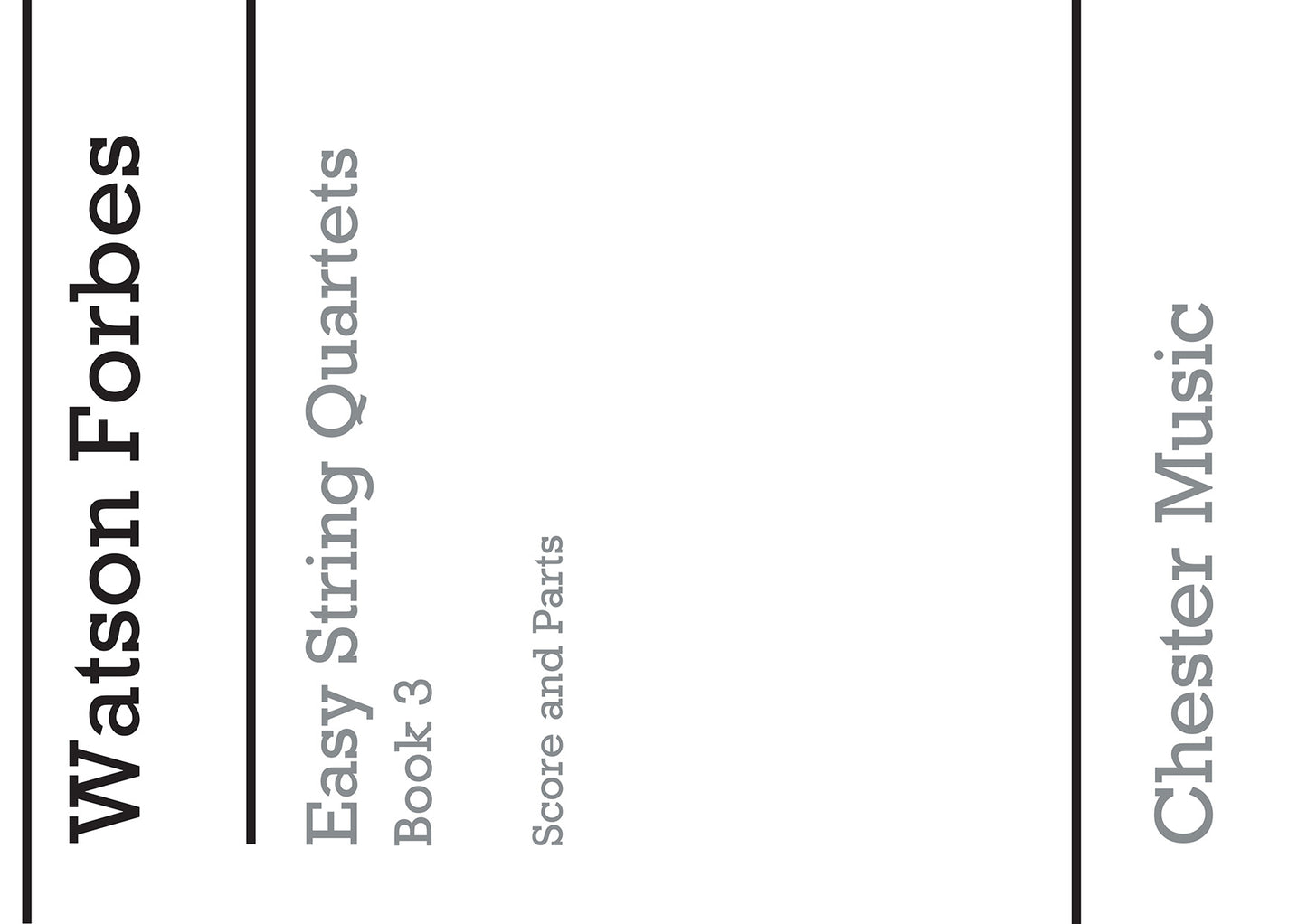 Easy String Quartets Book 3, Partition + parties pour quatuor à cordes