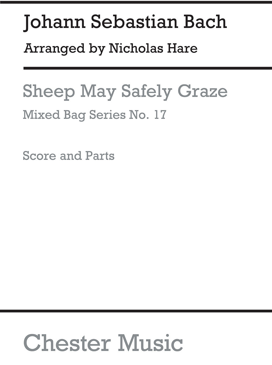 Sheep May Safely Graze de Johann Sebastian Bach, Partition + parties pour ensemble à vent
