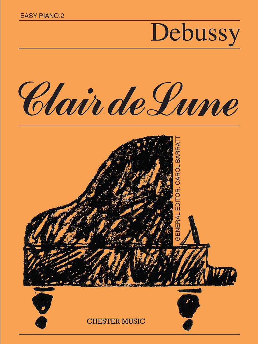 Clair De Lune de Claude Debussy, Livre pour piano facile