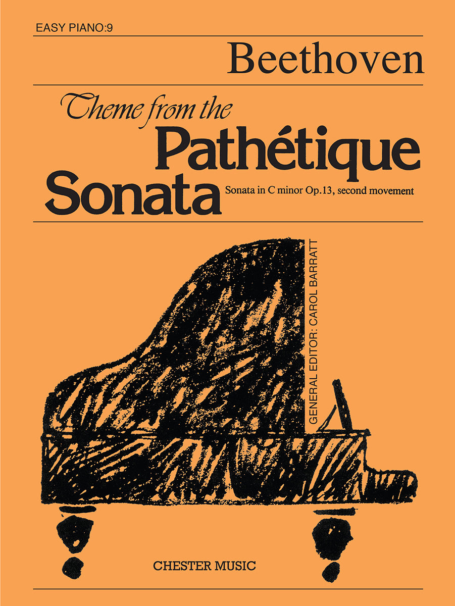 Theme from the Pathetique Sonata (Easy Piano No.9) de Ludwig van Beethoven, Livre pour piano facile