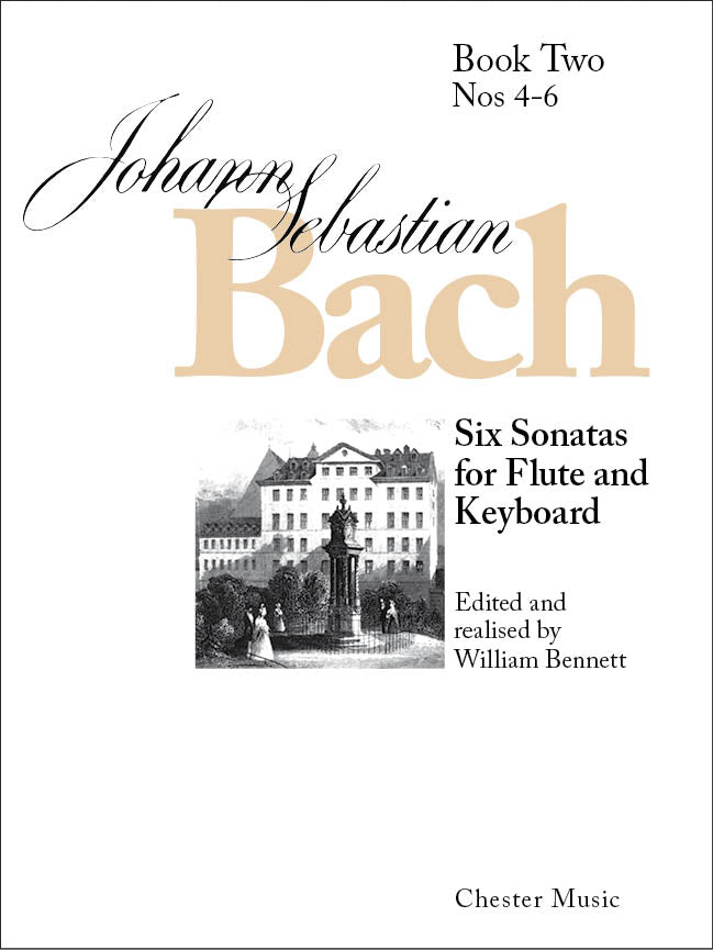 6 Sonatas Vol.2 (No.4 - 6) de Johann Sebastian Bach, Livre pour flûte et Piano