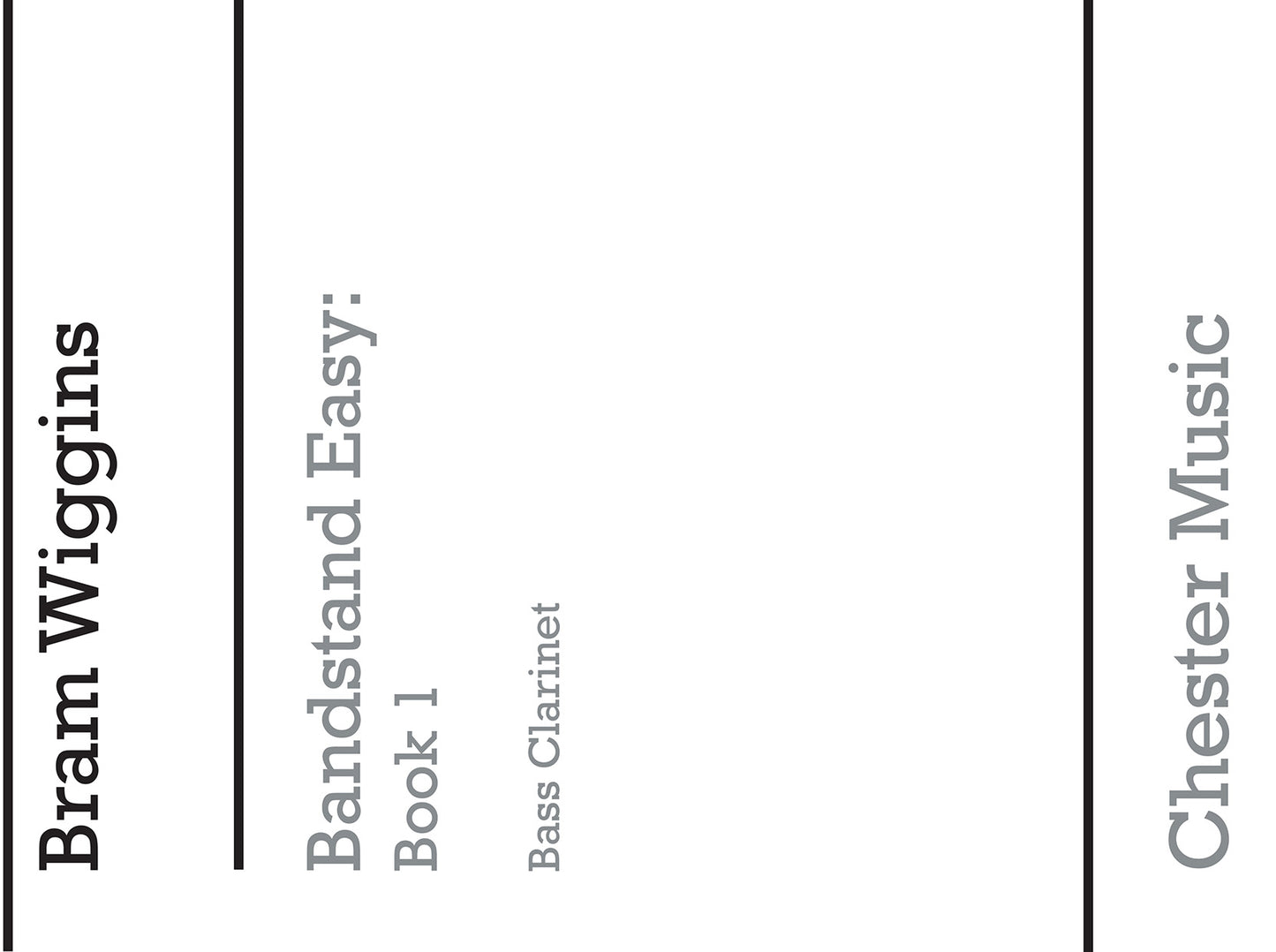 Bandstand Easy Book 1 (Bass Clarinet), Partie séparée pour clarinette basse