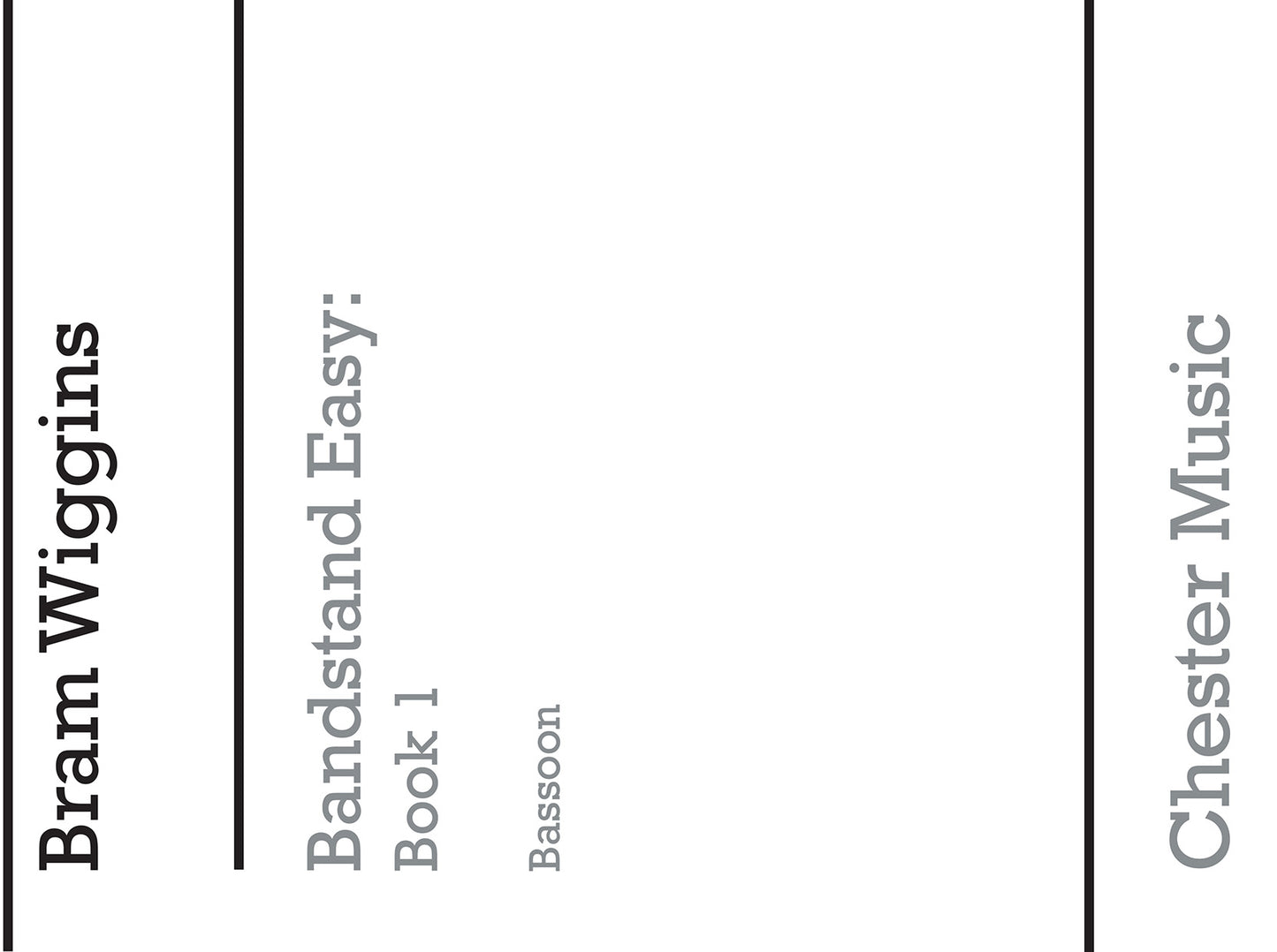 Bandstand Easy 1 (Bassoon), Partie séparée pour basson