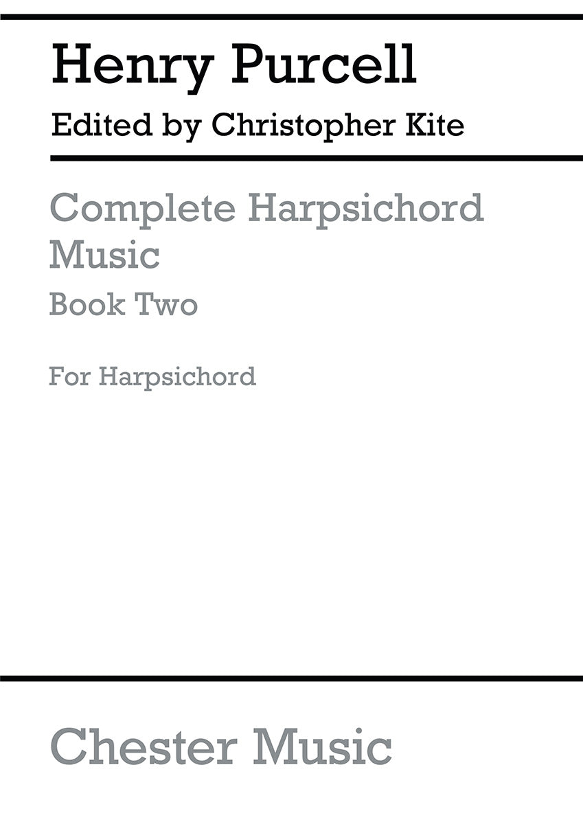 Complete Harpsichord Music Book 2 de Henry Purcell, Livre pour clavecin