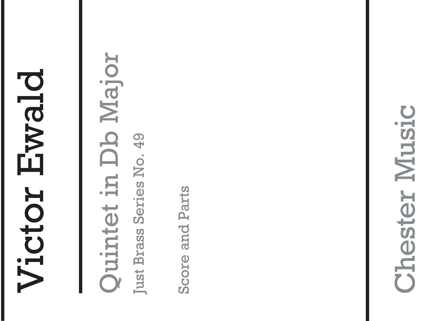 Quintet In Db Major de Victor Ewald, Partition + parties pour quintette de cuivres
