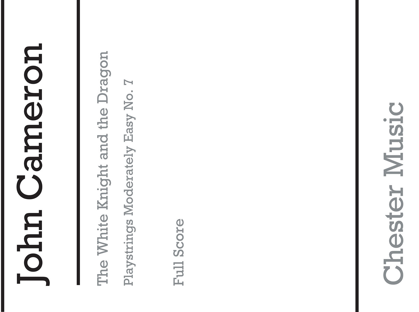 Playstrings Moderately Easy No. 7 de John Cameron, Livre pour orchestre
