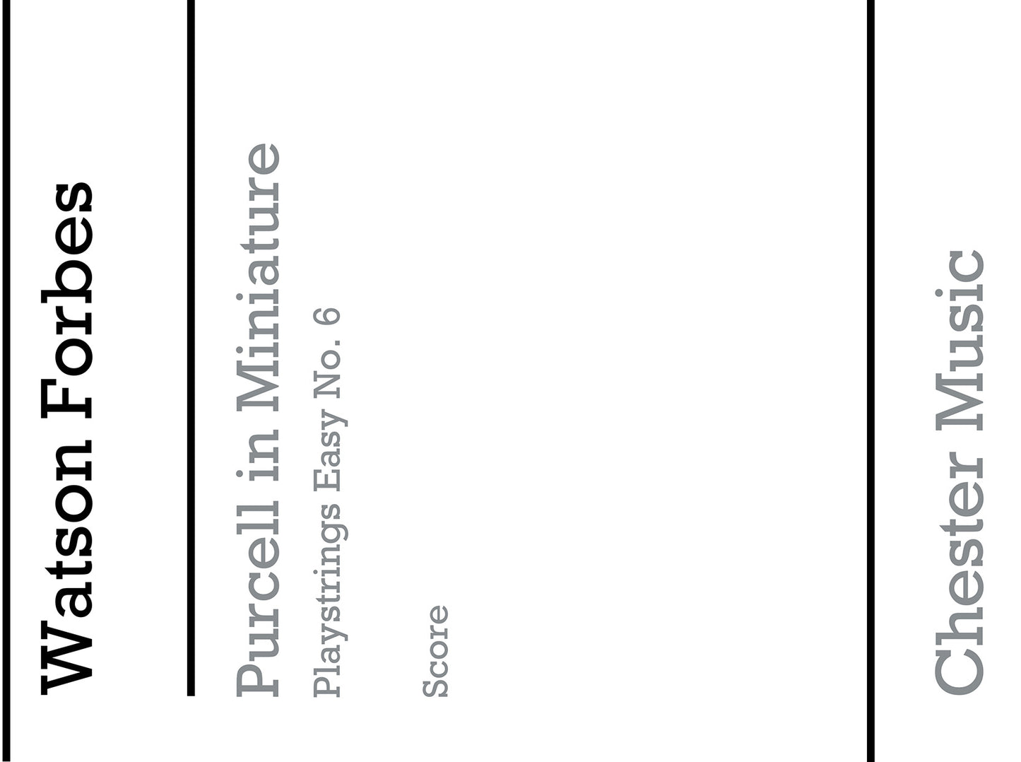 Playstrings Easy No. 6 Purcell In Miniature de Henry Purcell, Livre pour orchestre